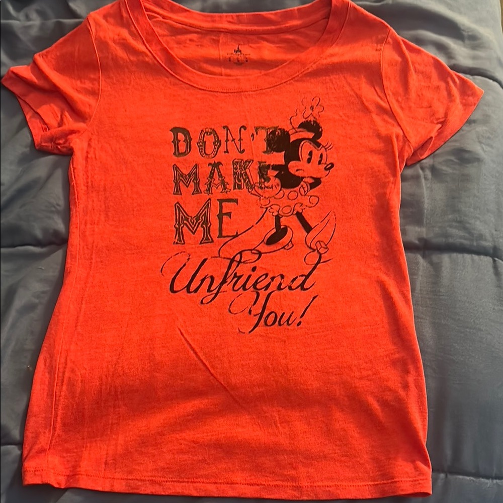 Disney Red Short Sleeve Tee with Graphic Design - Picture 3 of 3